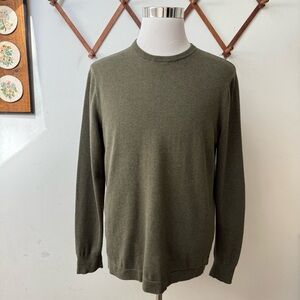 J. Crew Green Cotton Pullover